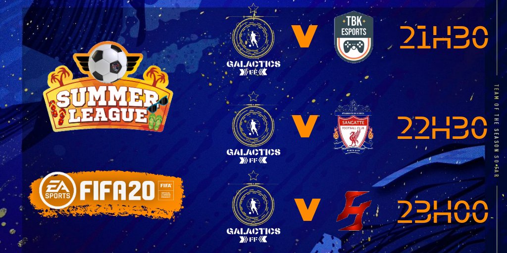 Début de la #SummerLeague ce soir !

On continue sur notre lancé !
@VPNPS4Officiel
<a href="/VPN_France_PS4/">VPN France PS4</a>

⚪ VAMOS GALACTICOS ⚪