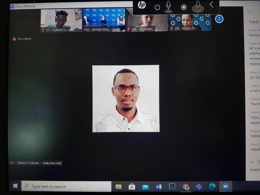 GshapersKakuma's tweet photo. 1st time ever, the #ACM20 is held virtually. Kakuma HUB is proud to have represented by @zakiano2030 & @OkelloMo4. The most inspiring & experience-sharing sessions for #SHAPERS #GlobalShapers #SHAPEACM20 #ShaperLove @abdullahialim @sahassan @iwanjuhi @SedaKuzucu3 @MohanudHure https://t.co/Orewk0fPSm