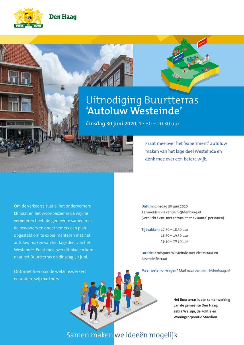 kortenbosorg's tweet photo. Het buurtterras "Autoluw Westeinde" ! 30 juni . Bekijk de flyer op https://t.co/ReD4Haased en meld je nog vlug even aan. https://t.co/rF9BQJziEA