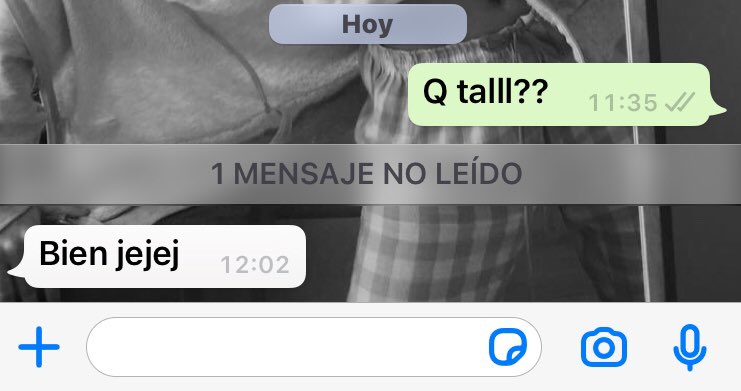 Si te pregunto que tal,                                quiero esto // no esto