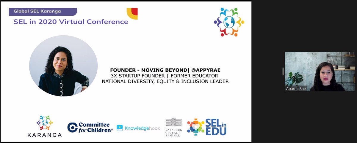 <a href="/appyrae/">Aparna Rae</a> powerful opening keynote <a href="/KarangaGlobal/">Karanga</a> conference. How do we decolonize education and create a world that works for all learners? For too long we have used education as a tool for assimilation. #SEL #SELinEdu #SGSEdu