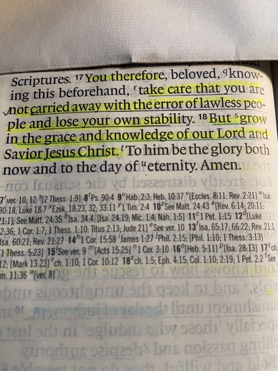 DSweeting's tweet photo. Timely words from 2 Peter 3. ⁦@my_ccu⁩ ⁦@CCUAlumni⁩ ⁦@CCU_CAGS⁩ https://t.co/ChpJXNC8os