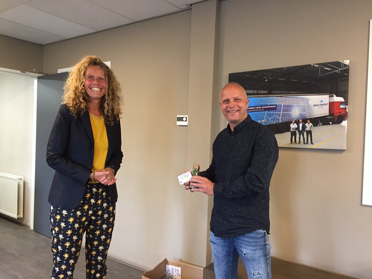 Bij @SolarConstructNL voor #flessenpost van <a href="/MVOwestland/">MVO Westland</a>. Fijn om bij te praten Dingeman en hou je hoofd koel en je hart warm!