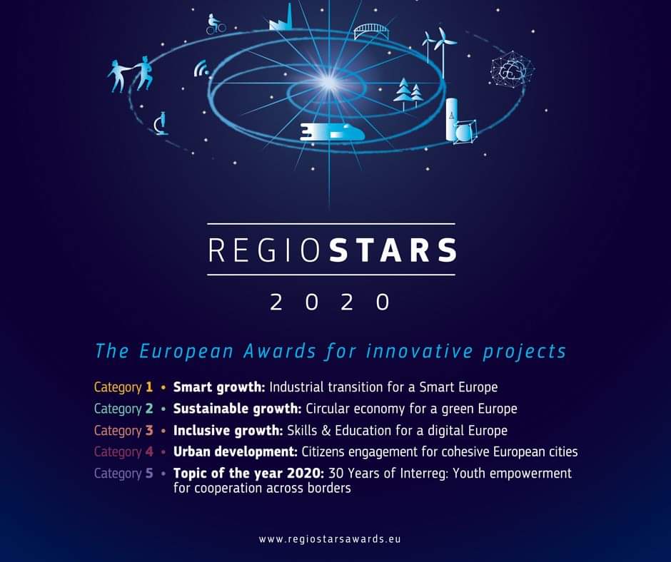school_inno's tweet photo. We have some good news :) 
#InnoSchool is one of the projects selected in The REGIOSTARS Awards which are a yearly competition, organised by the European Commission’s Directorate General for Regional and Urban Policy, for innovative projects.
 https://t.co/JSEQ6vQhnx https://t.co/MId6Npa1MO