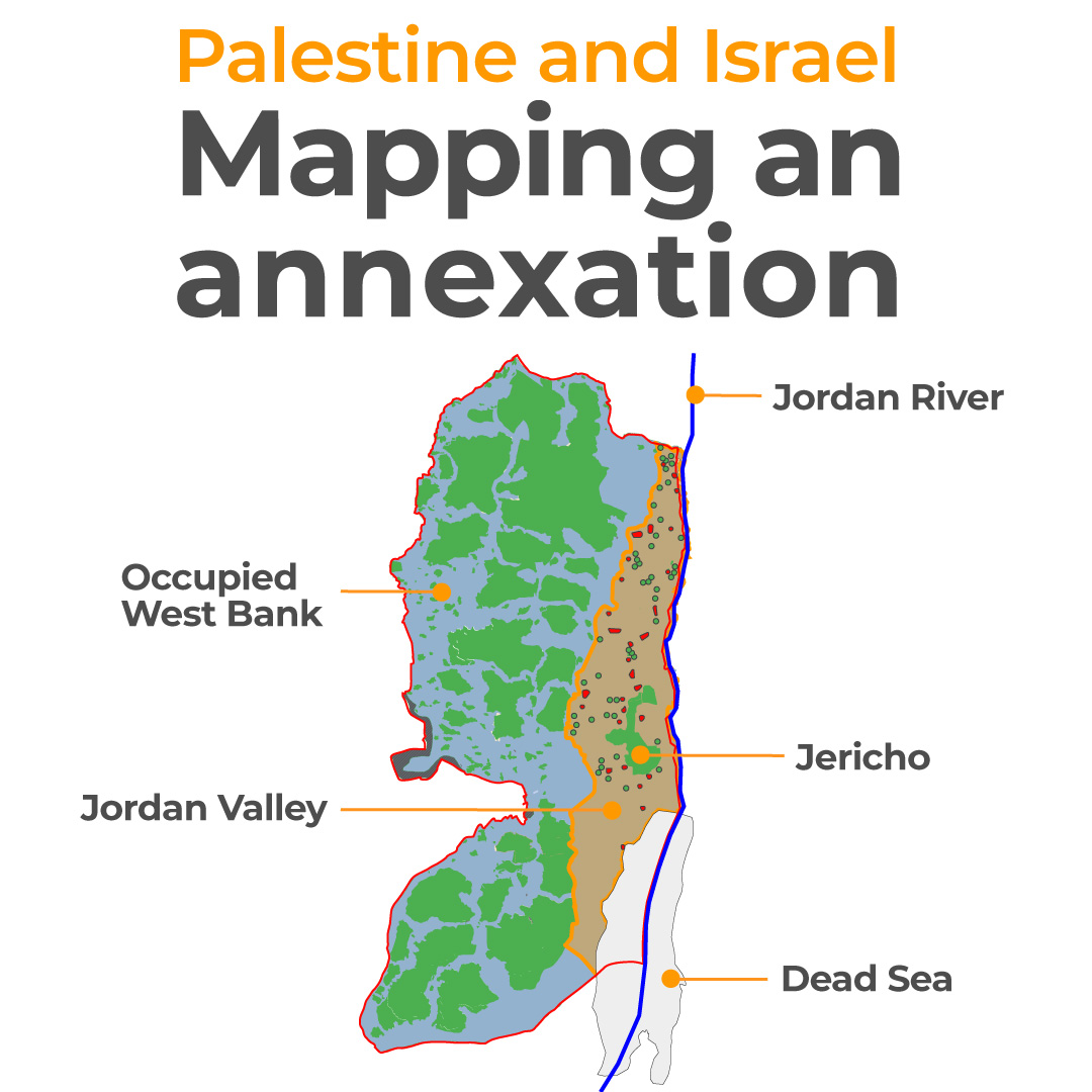Here are 10 maps to help you understand what #Israel's planned annexation of parts of the West Bank would look like on the ground.

aljazeera.com/indepth/intera…

Thread [1/10]

<a href="/AJEnglish/">Al Jazeera English</a> #Palestine