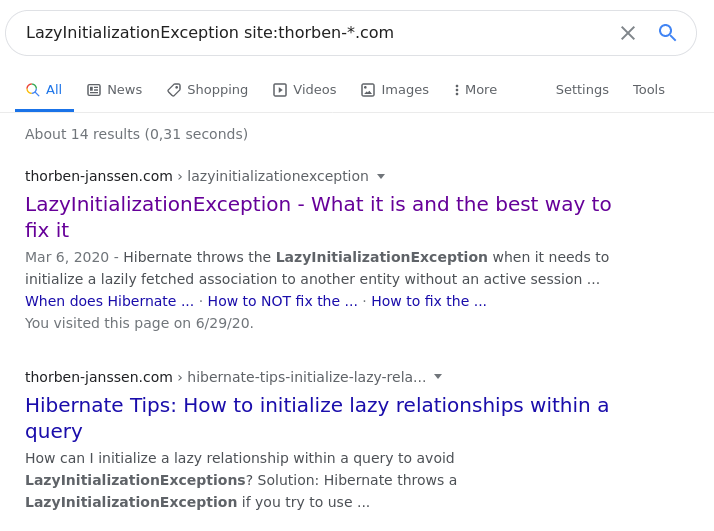12.2 '*' can replace one or more words in any part of the search term. E.g. to find the article about LazyInitializationException written by  @thjanssen123 on his site, but don't remember site domain. Then use the following term: 'LazyInitializationException site:thorben-*.com'