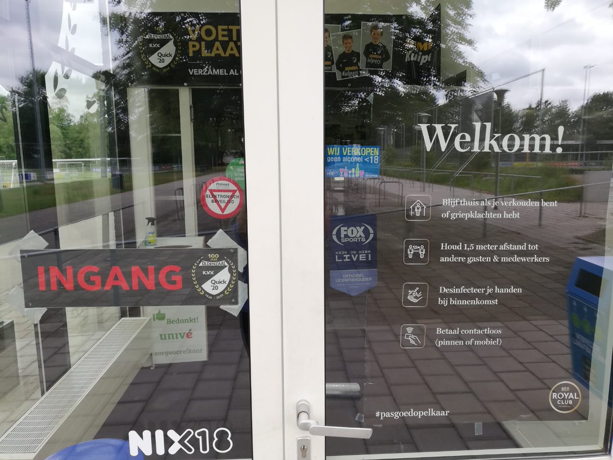 🗞️Kantine weer open !! quick20.nl/2020/06/30/kan… #quick20 #100jaarquick20