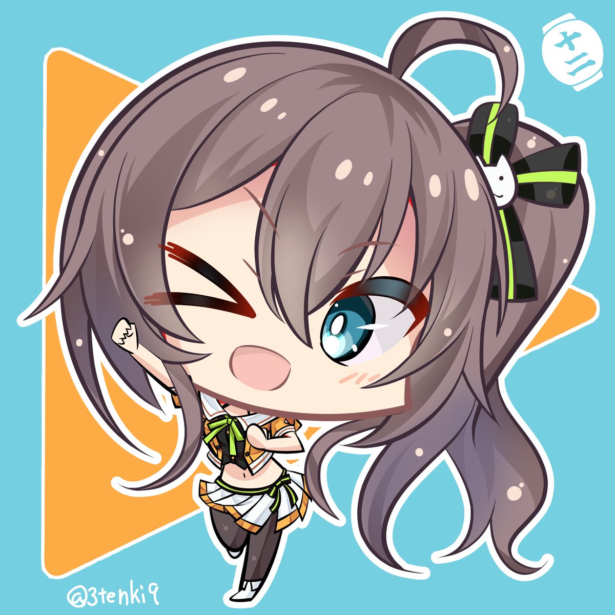 夏色まつり 「ホロライブSD⑫ 夏色まつり #祭絵 」|天気海苔のイラスト