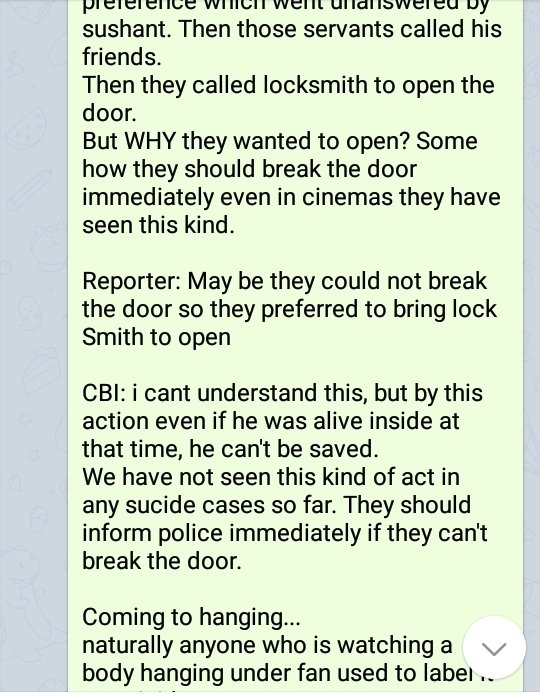 1/4CBI Officer Mr.Ragothamam about  #SushantsinghRajput case.Interested people can read out this English Translation.His big clue is calling Locksmith!!!!This one is old video dated 15th June. Attaching Eng Translation + video below: #PMDoCBIEnquiryForSSR