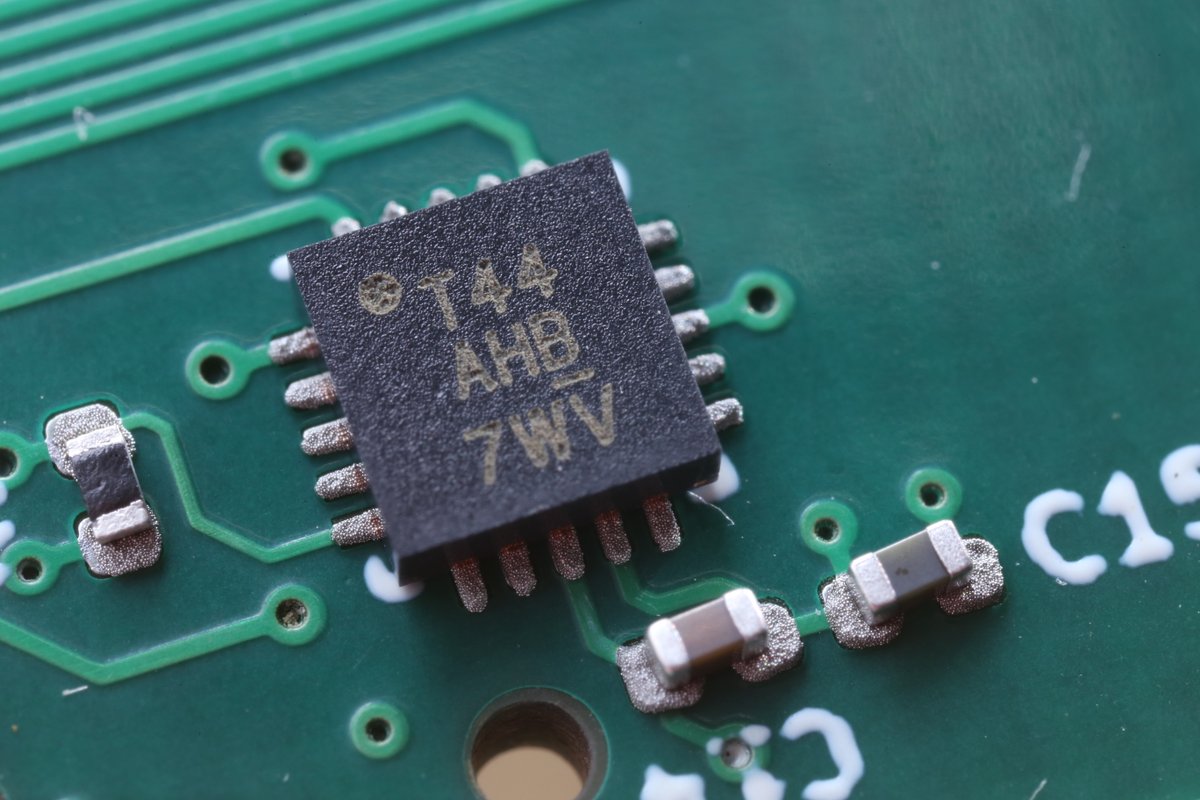 The attiny44 micro controller that implements an I2C target. Required for SYZYGY pods.