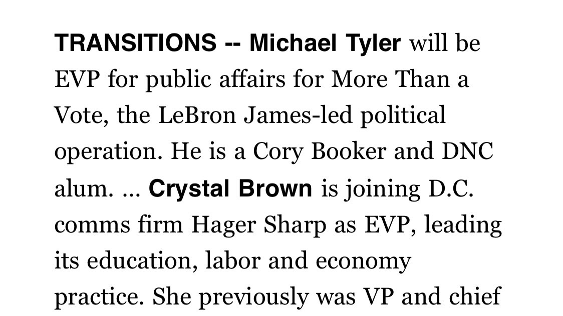 IanSams's tweet photo. Huge hiring news today >> @morethanavote has brought on @michaelwtyler to lead public affairs. A great get for the new @KingJames’ founded org to fight voter suppression. MT is one of the best in the game, and will be a massive asset in this critical mission. https://t.co/eK62UmUKfl
