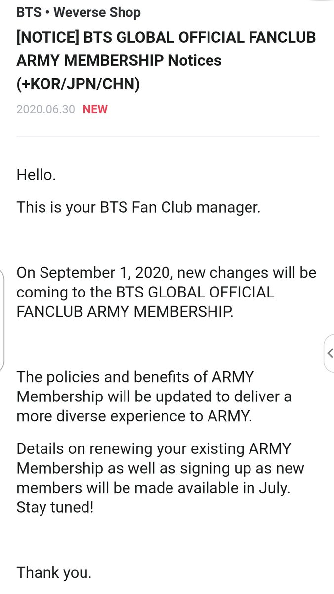 BTS Merch Restocks⁷ on Twitter "For those waiting on Membership Kits