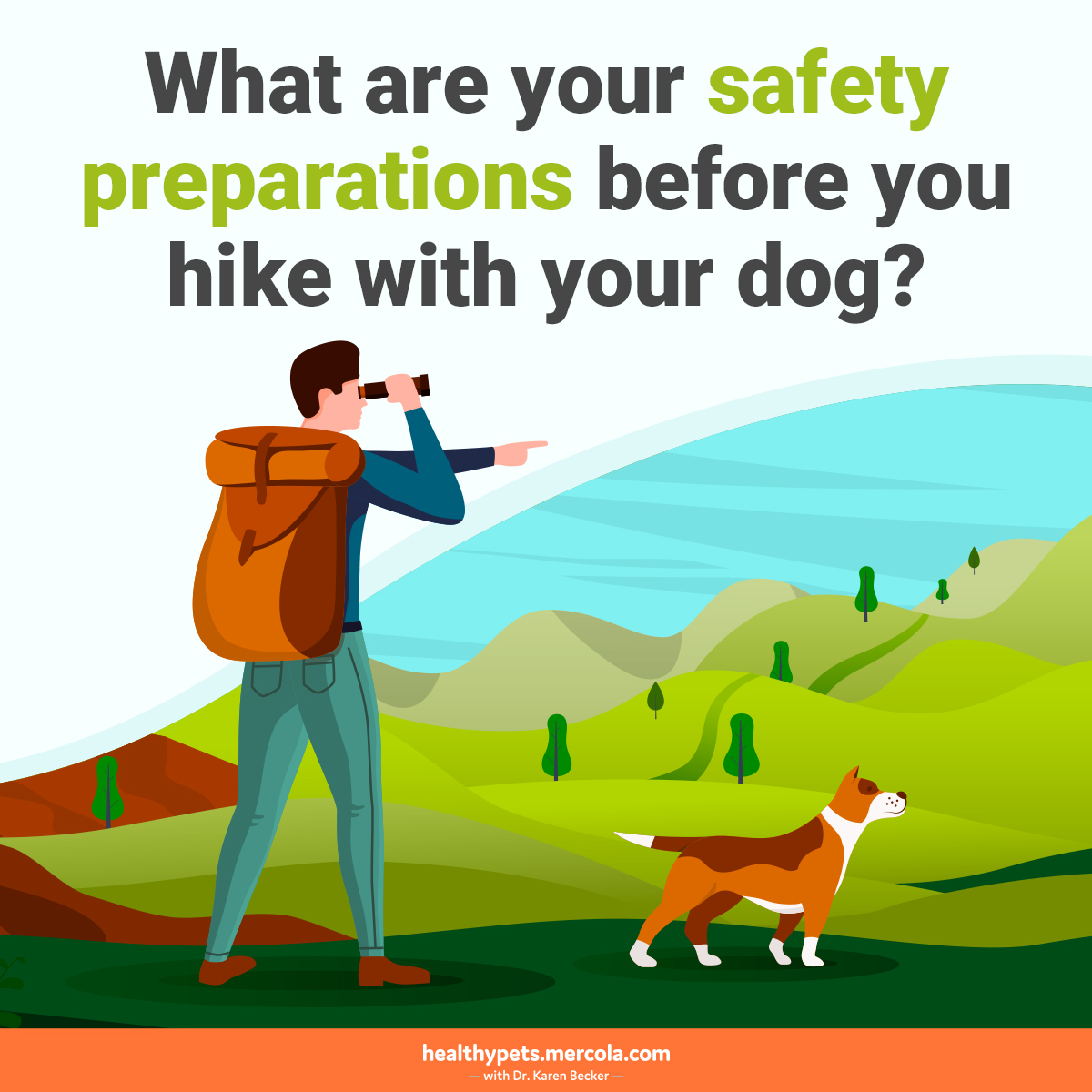 drkarenbecker's tweet image. Hiking is a great exercise and bonding activity for you and your dog, but always make safety your top priority! ⛰