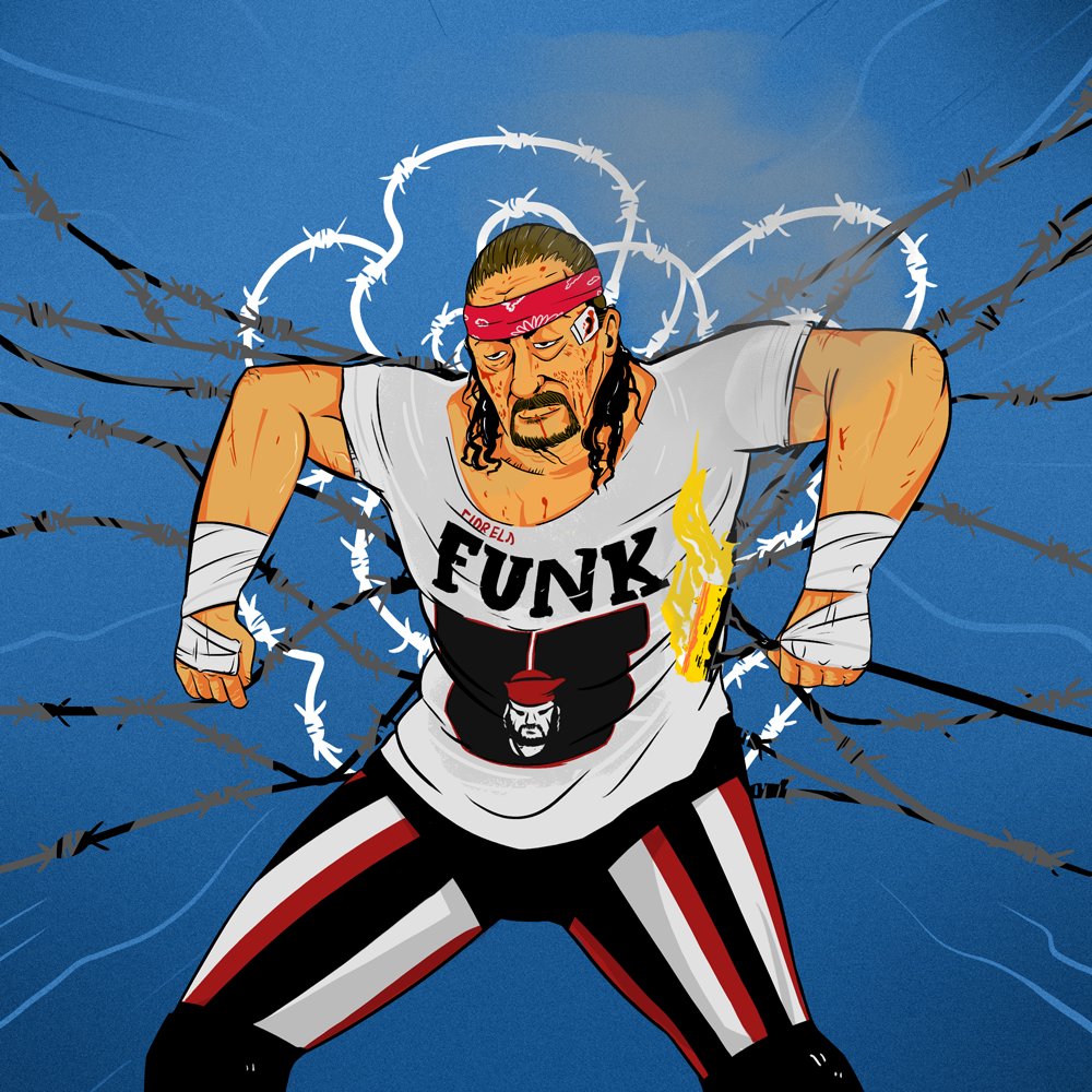 Happy birthday to Terry Funk! 76 today! Don\t forget! If you re on message, get to the shitter!\" 