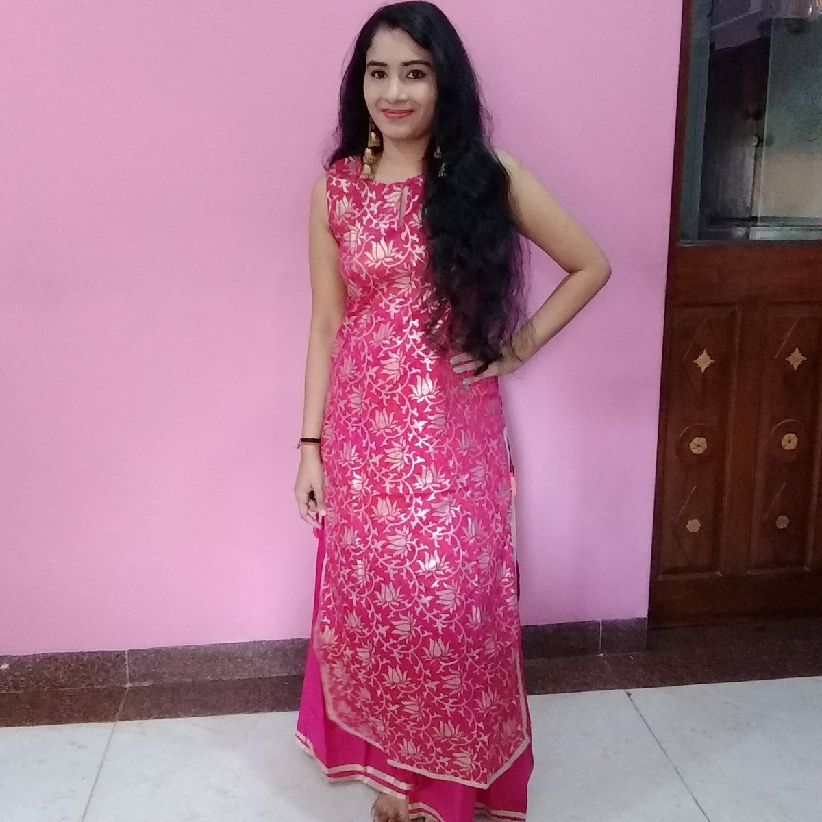myntra pink kurtis