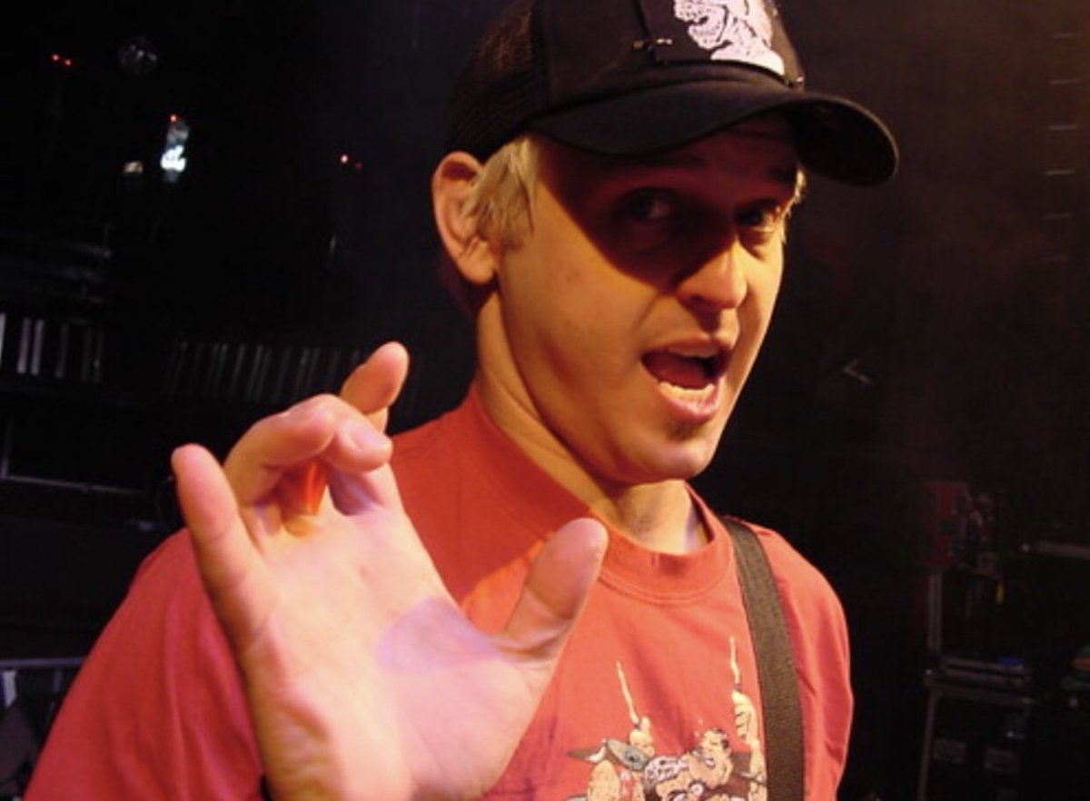 LessThanJake's tweet image. Chris somewhere in the U.K. May 2003 while on tour with @pietasters, Allister and Teen Idols. What a tour! From what we remember of it.  📸: @TourPhotography #lessthanjake #pietasters #allister #teenidols