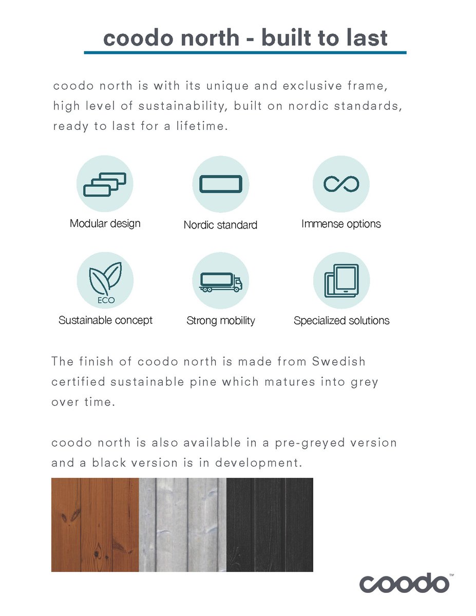 coodoeu's tweet photo. We are proud to announce that the coodo north prototype is ready for viewing at the coodo showpark in Denmark. If you would like to view the coodo north for yourself, please contact us or our Licensee for Denmark, Mussholm Living to schedule a meeting. https://t.co/IMYr9wH4Y1