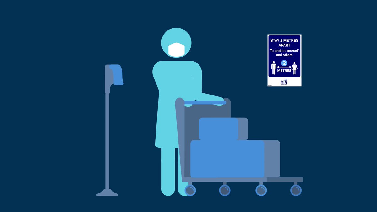 Passengers are reminded to follow the signage and maintain the physical distancing requirements throughout our airports. 

Hand sanitiser and cleaning products for baggage trolleys are available throughout the terminal buildings. 

More info: hial.co.uk/passenger-info…