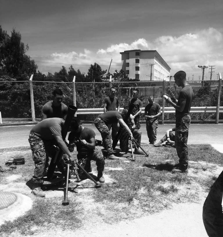 Not_Blade_6's tweet image. #bladeweapons busting off the rust in Camp Schwab. Land nav training, gun drills and more gun drills, and studious refinement of fires skills. I love watching #truepros do their thing. #forwarddeployed #blockandtackle #theblade