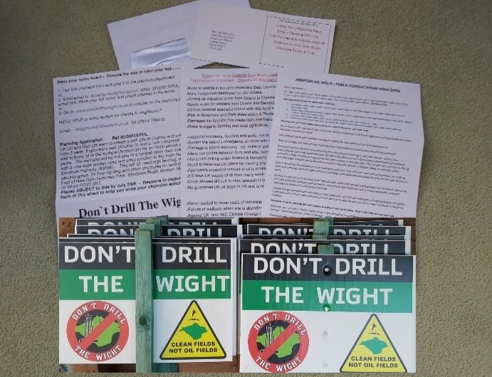 Organised for another 3.5 weeks of campaigning to stop the oil drilling on the #IsleofWight
- just message if you need any more leaflets, letters, garden signs
#allforclimate
