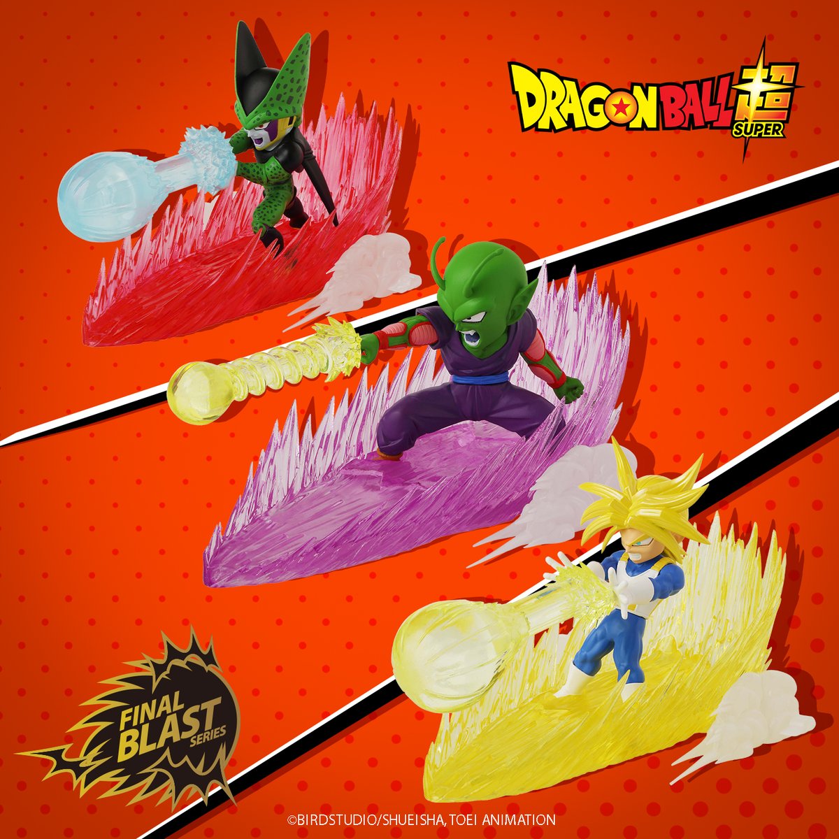 BandaiNamcoPlay's tweet photo. Pre-order Final Blast Piccolo, Cell Final Form & Super Saiyan NOW for the best battles! 🔥🔥
https://t.co/GR9bgZz0Tu
#DragonBallSuper #Bandai #Evolve #Toei #ActionFigures #CellFinalForm #FinalBlastPiccolo #SuperSaiyan https://t.co/uqrYHfLMFu