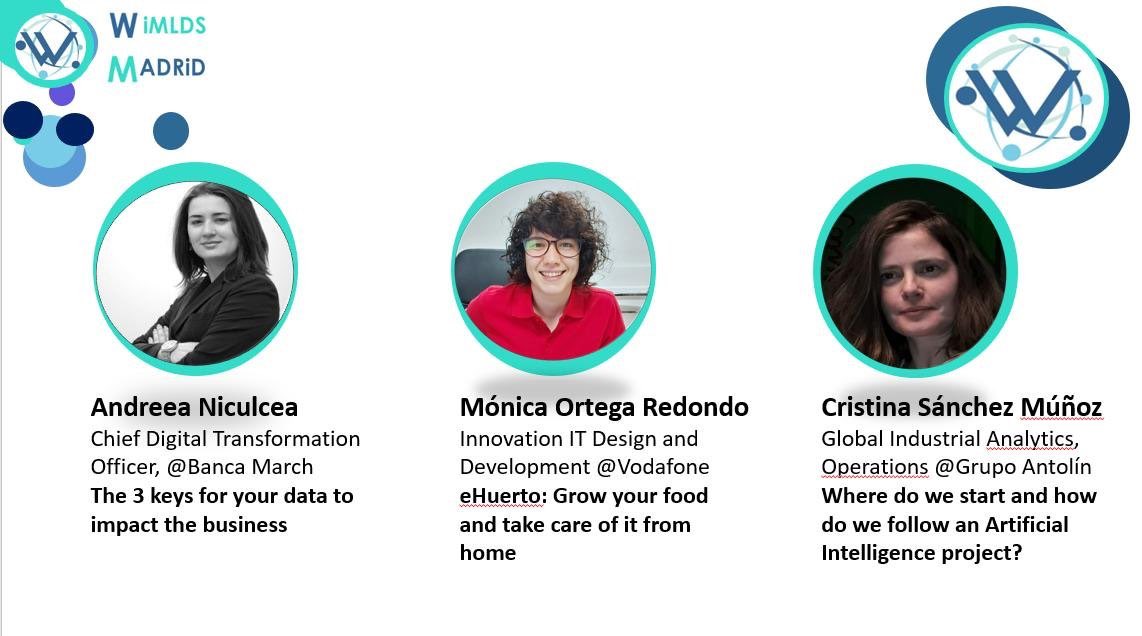 No queda nada para nuestro décimo WiMLDS meetup #VirtualEdition 👏

Todavía estás a tiempo de apuntarte ⏳ : meetu.ps/e/J6Mb0/Lq8jV/a w/ <a href="/OrtegaRedondo_m/">Mónica Ortega 🧩</a> <a href="/AndreeaNiculcea/">Andreea Niculcea</a>