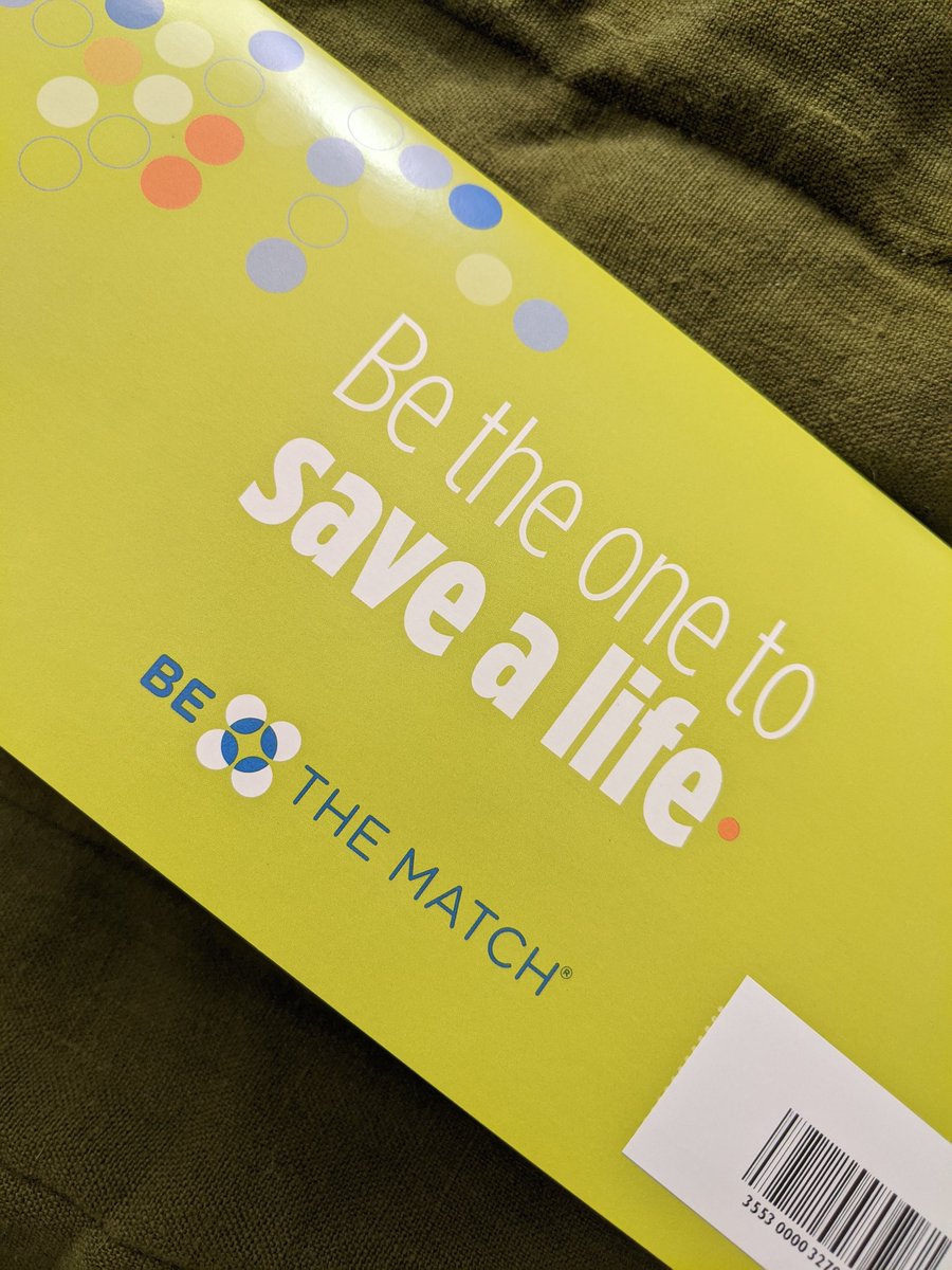 Since we study hematopoietic stem cells in our lab, I figured I would sign up to donate some too! Join the bone marrow registry at bethematch.org to share your HSCs with someone in need. #bethematch @DeansSynBioLab