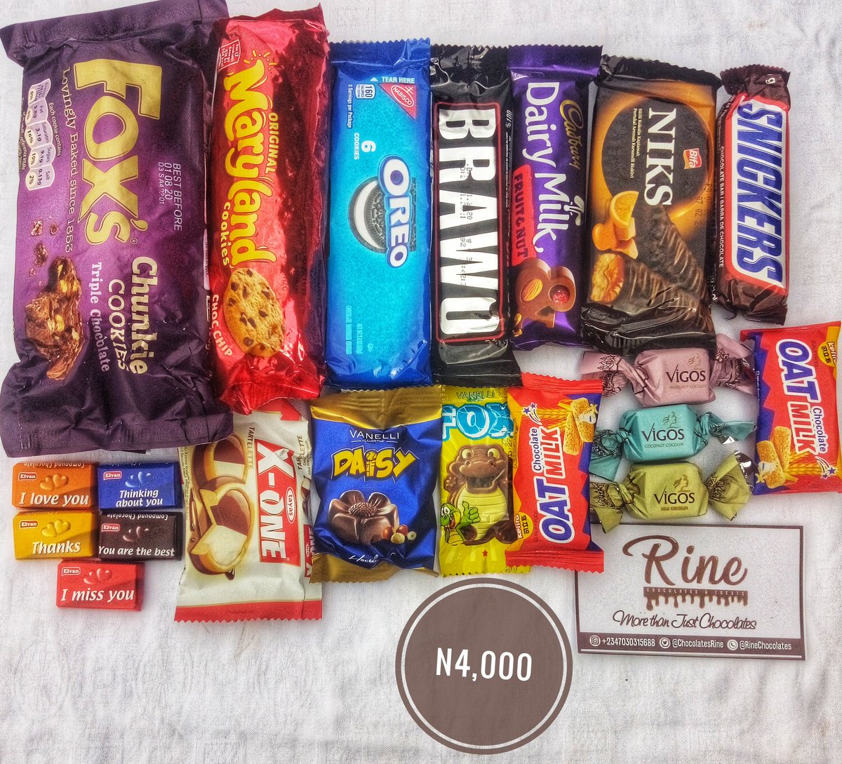 This is another type of our CONFAM ENJOYMENT Chocolate Box.It is 4000 naira.We can curate Yours according to Your preference.
