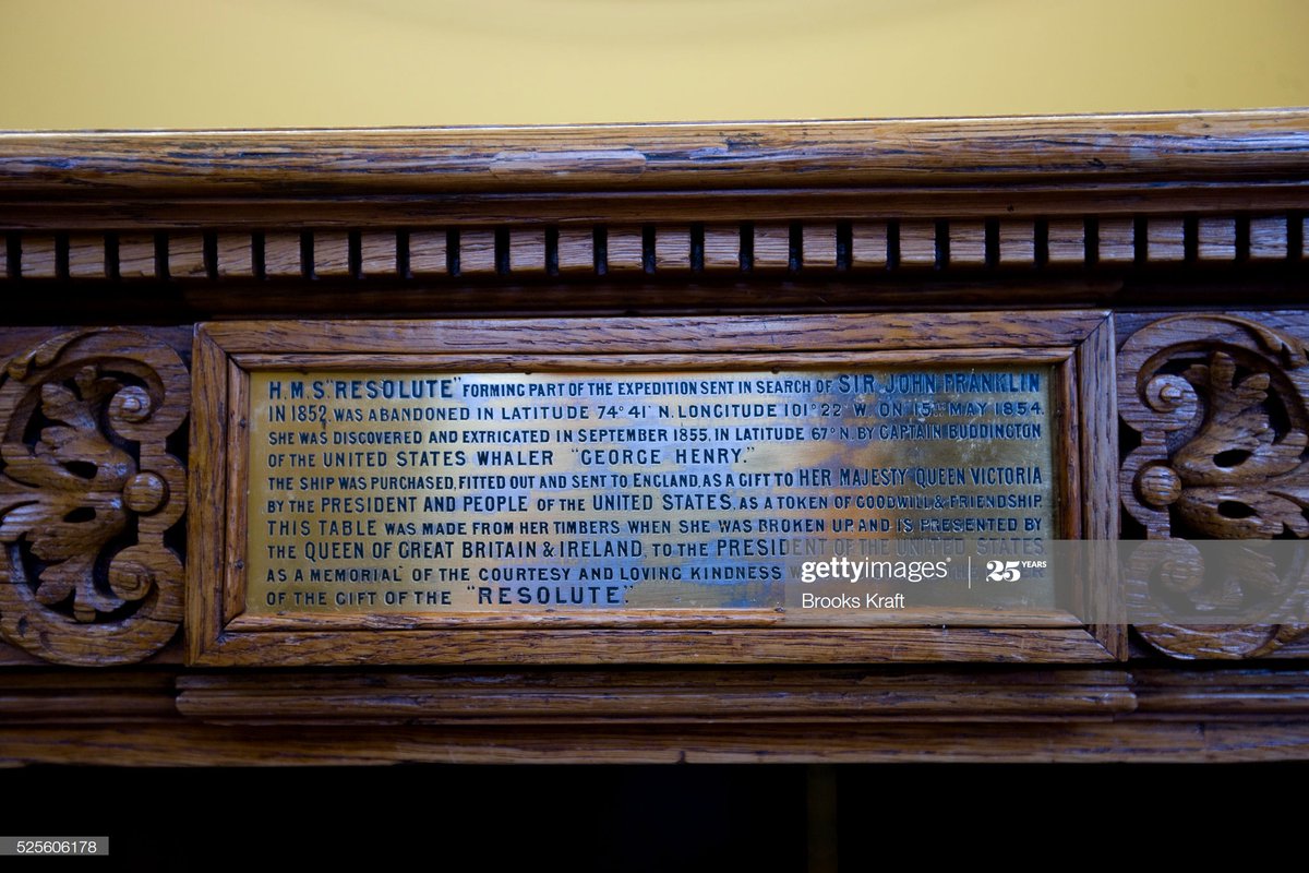 Desks were constructed by cabinet makers at the Joiner's Shop of Chatham Dockyard.  https://thedockyard.co.uk/explore/history-buildings/historic-buildings/timber-working-storage/