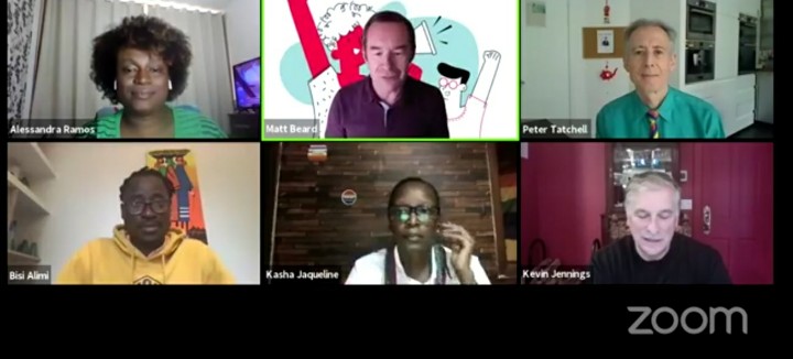 barbiecan's tweet photo. 1/3 Another great session with @AllOut, this time about what Pride means. Incredible panel including representatives from Uganda & Brazil plus #LGBTQIA legends #PeterTatchell, veteran of over 50yrs campaigning & #KevinJennings who was a founder of @GLSEN & CEO of Lambda Legal. https://t.co/iLcerkdGkP