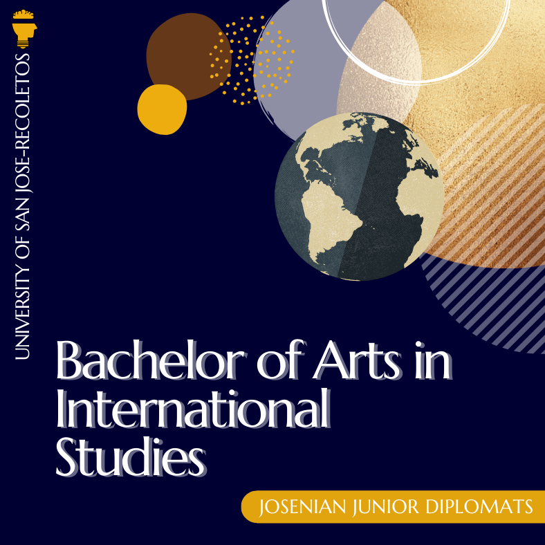 JJDiplomats's tweet photo. You heard that right! The best degree program for you does exist❤

Make sure to check out Bachelor of Arts in International Studies and enroll yourself in one of the most prestigious degree programs in the University of San Jose-Recoletos! https://t.co/eQiZu0qIgb