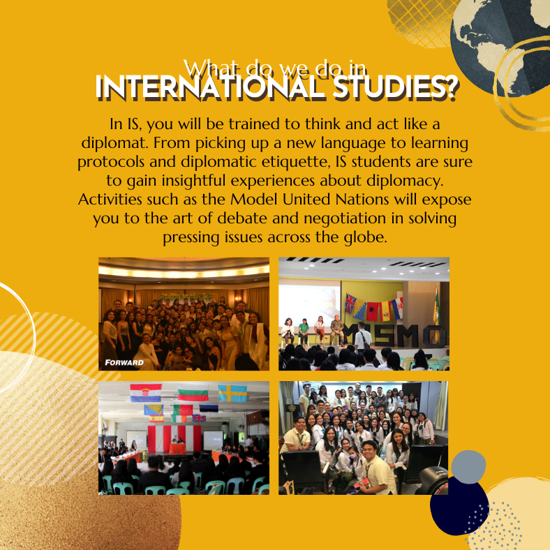 JJDiplomats's tweet photo. You heard that right! The best degree program for you does exist❤

Make sure to check out Bachelor of Arts in International Studies and enroll yourself in one of the most prestigious degree programs in the University of San Jose-Recoletos! https://t.co/eQiZu0qIgb