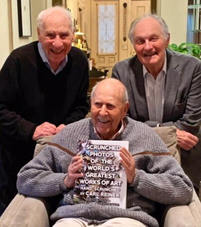 My friend Carl Reiner died last night. His talent will live on for a long time, but the loss of his kindness and decency leaves a hole in our hearts. We love you, Carl.