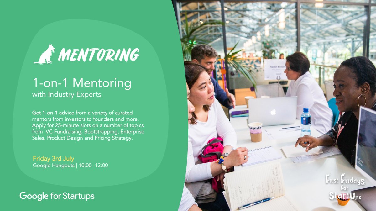 dogpatchlabs's tweet image. Last chance to apply for #FirstFridaysForStartups 1:1 Mentoring!

Level up your startup with advice from 20+ industry experts such as @Google, @IgniteAccelNI, @atlanticbridgev on funding, digital marketing, B2B sales &amp;amp; more.

Apply before 11.59PM tonight: dogpatch.click/mentorlist