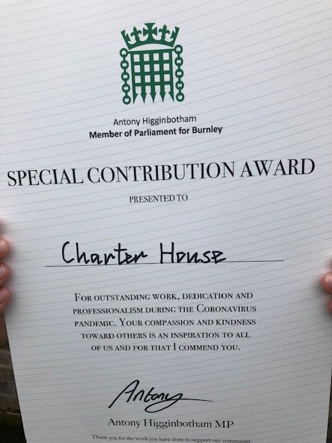 CharterHouseCIC's tweet photo. FANTASTIC NEWS!
Jason Smith, Shirley Lawton and the rest of the team at Charter House have been recognised for the work we have done for our community throughout Lockdown!!! This means so much to us all. Well done to everyone involved including all our wonderful volunteers.😊🙌 https://t.co/kui1YV66LE