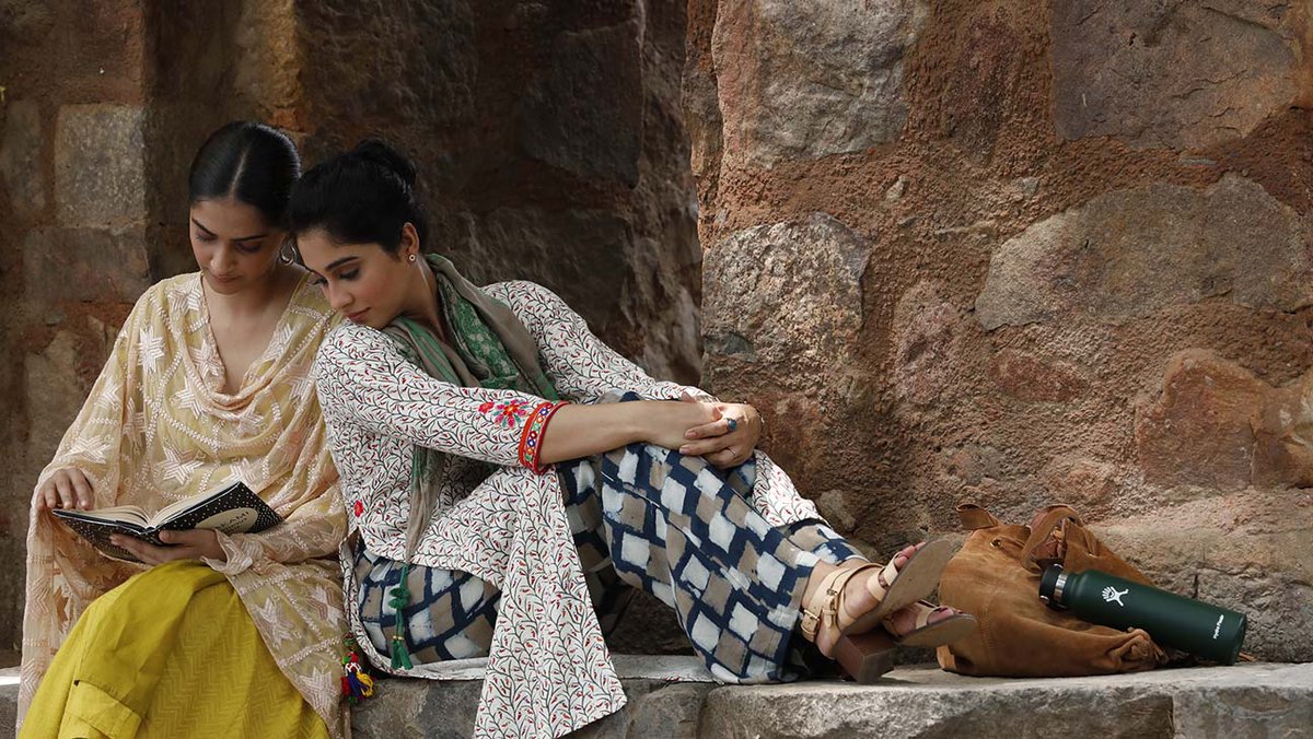 Ek Ladki Ko Dekha Toh Aisa Laga (2019) (translation: How I felt when I saw that girl) is the first mainstream Bollywood film to focus on a lesbian relationship. It is available to stream on Netflix -  https://www.netflix.com/gb/title/81076749