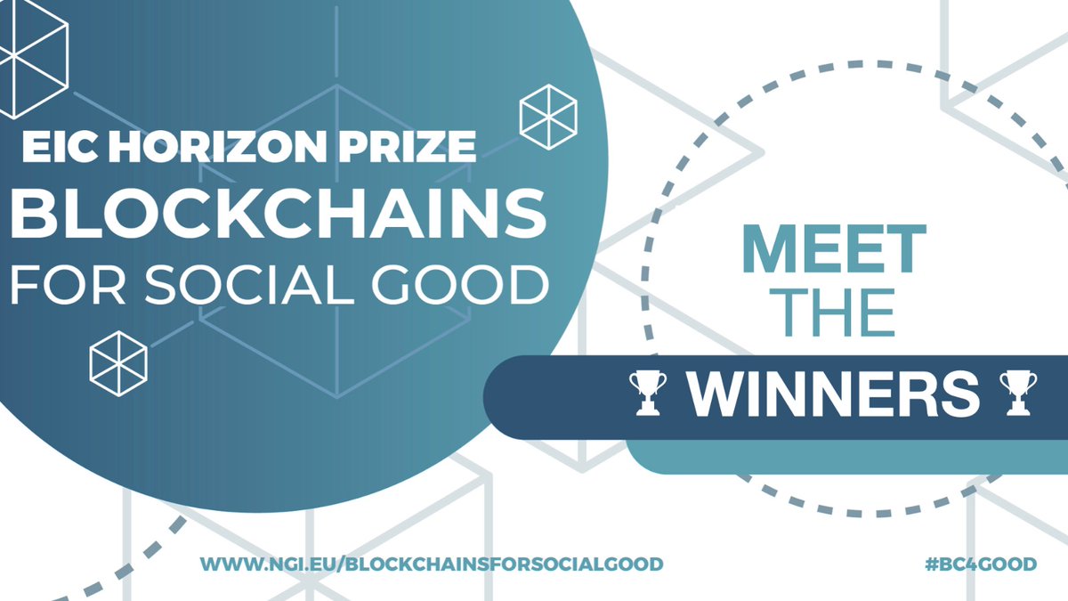 DigitalEU's tweet photo. We congratulate the winners of The Prize on Blockchains for Social Good! They show #Blockchain can support fair trade, transparent supply chains, alternative economic structures, renewable energy, disaster relief & trusted online content➡️https://t.co/YUKNzho69S
#BC4Good https://t.co/zH4T0cW2pC