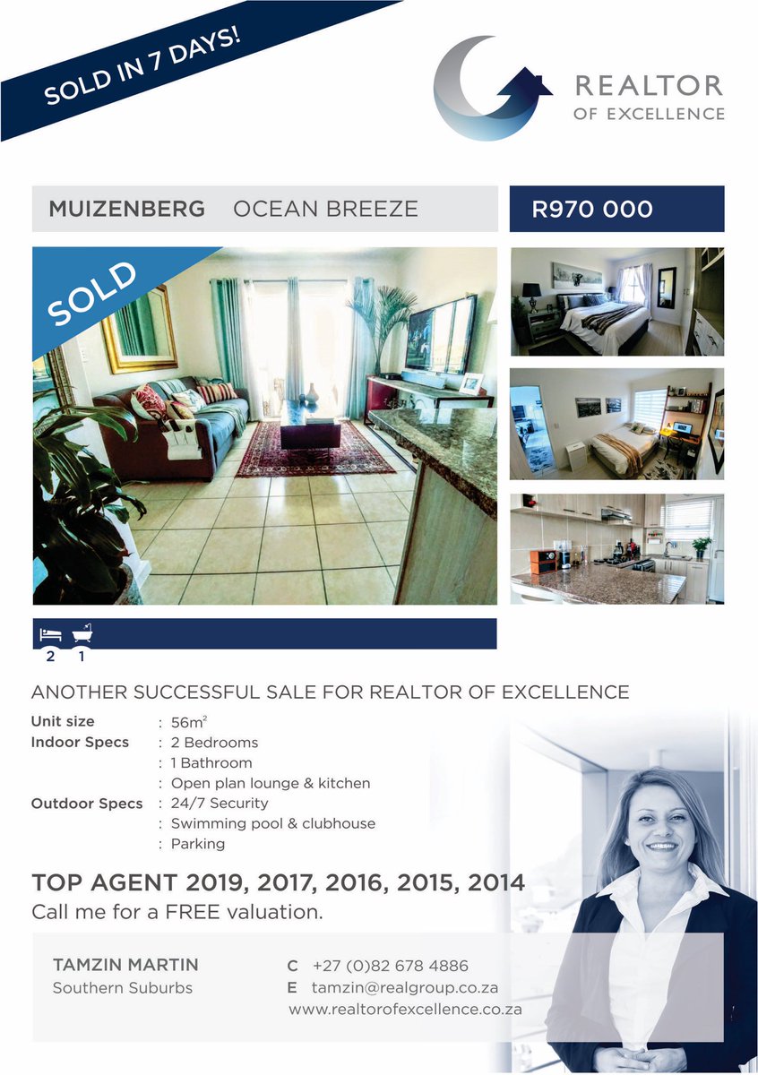 🏡 Sold! 🏡

🔑 #Muizenberg
🔑 #SouthernSuburbs
🔑 #SoldByTamzin
🔑 #RealtorOfExcellence
🔑 #FreeValuations
🔑 #Property
🔑 #RealEstate