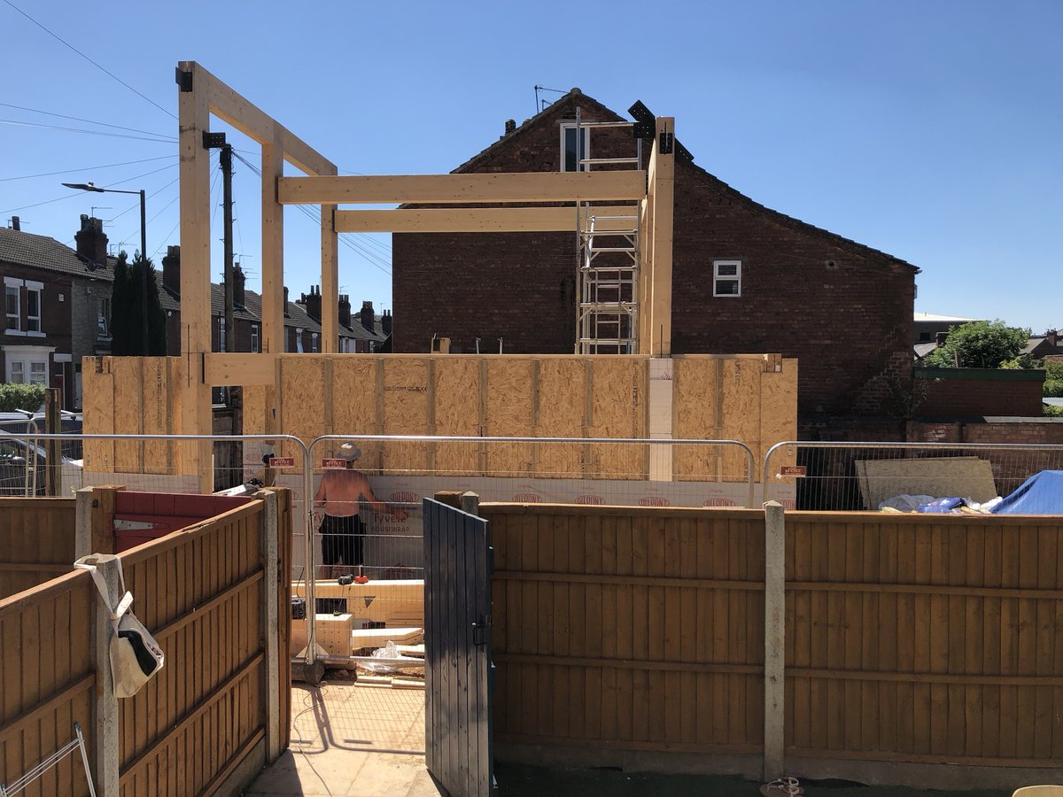 IrenaBauman's tweet photo. Open day at Park Road, Doncaster on Tuesday 7th July between 12.30-14.30 for guided visit of 2 affordable flats in  @MassBespoke after that the construction will be covered up! @leeds_east @TinyHouseBris @LeedsCommHomes @kieranlthompson @kboroclt @CVCLT1 https://t.co/BuestsCBwc