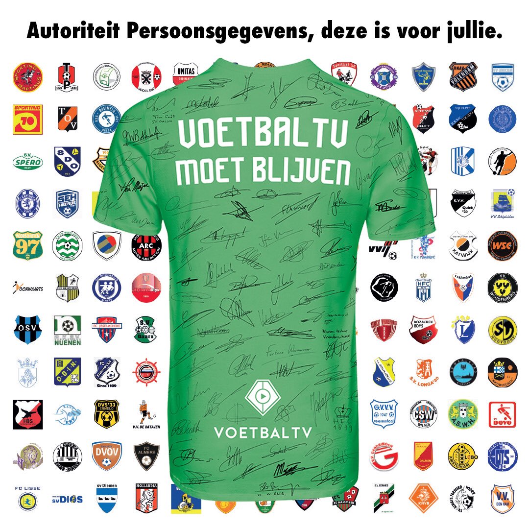 Ook <a href="/vvschipluiden/">V.V. Schipluiden</a> steunt de petitie tegen de Autoriteit Persoonsgegevens zodat VoetbalTV kan blijven. <a href="/VoetbalTV/">VoetbalTV</a> #voetbaltv #voetbaltvmoetblijven