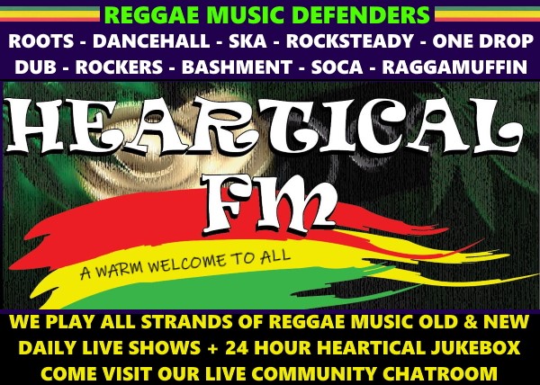 Tune in to Heartical FM for the best in Reggae Vybez ! hearticalfm.com