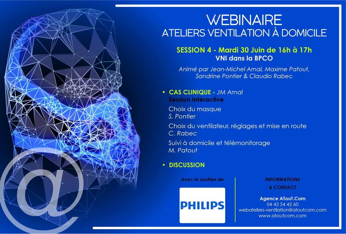 📣 Le 4ème Webinaire des Ateliers de Ventilation a débuté !

👉 Rejoignez la session interactive : livestream.com/synapslive/avs4
👉 Connectez-vous simultanément sur votre smartphone sur Kahoot.it avec le PIN 7799500 pour participer

A tout de suite sur le Webinaire !