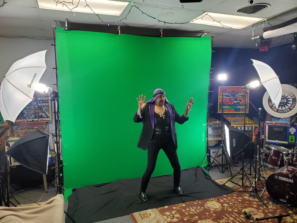 Shooting a music video at the #pinchurch featuring Michael O'Hara from the Sheiks