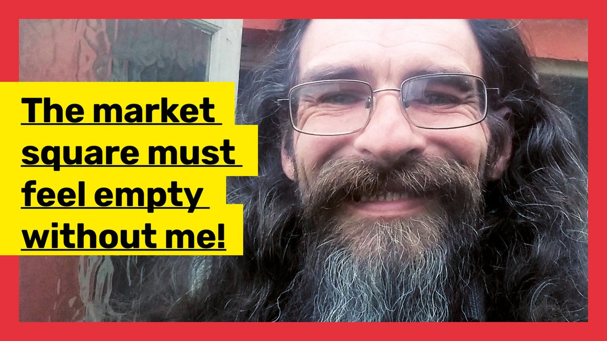 BigIssue's tweet image. The Covid-19 pandemic has meant Jim has been off his pitch in Salisbury since March.  But with vendors set to return to their pitches from Monday 6th July, it won't be long until Jim is back selling the magazine in Salisbury's market square. For more info: bit.ly/2BRhues