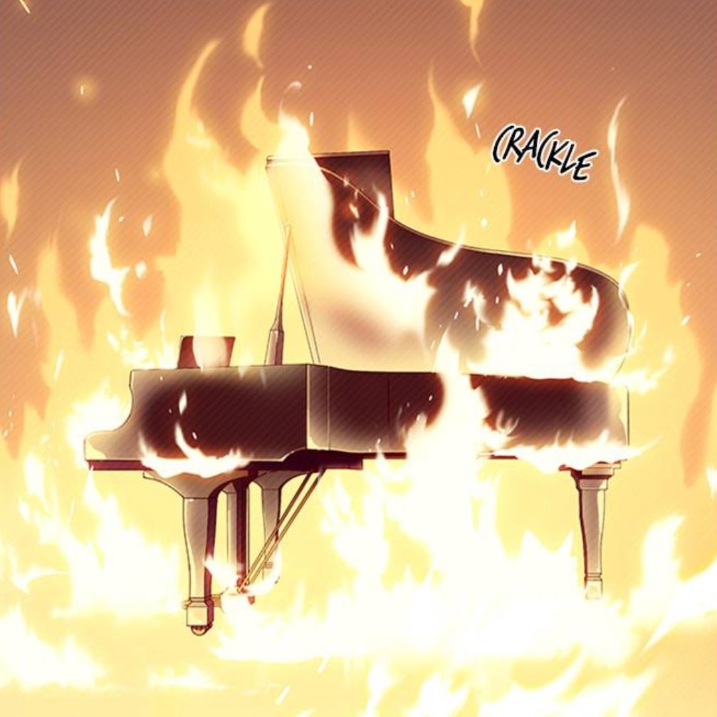 In the bad version, JK doesn't answer the calls and we can see YG in his motel room with the image sequence: piano of YG's mother on fire > JK playing piano > YG setting his room on fire. Another JK and piano parallel you keed to keep in mind 