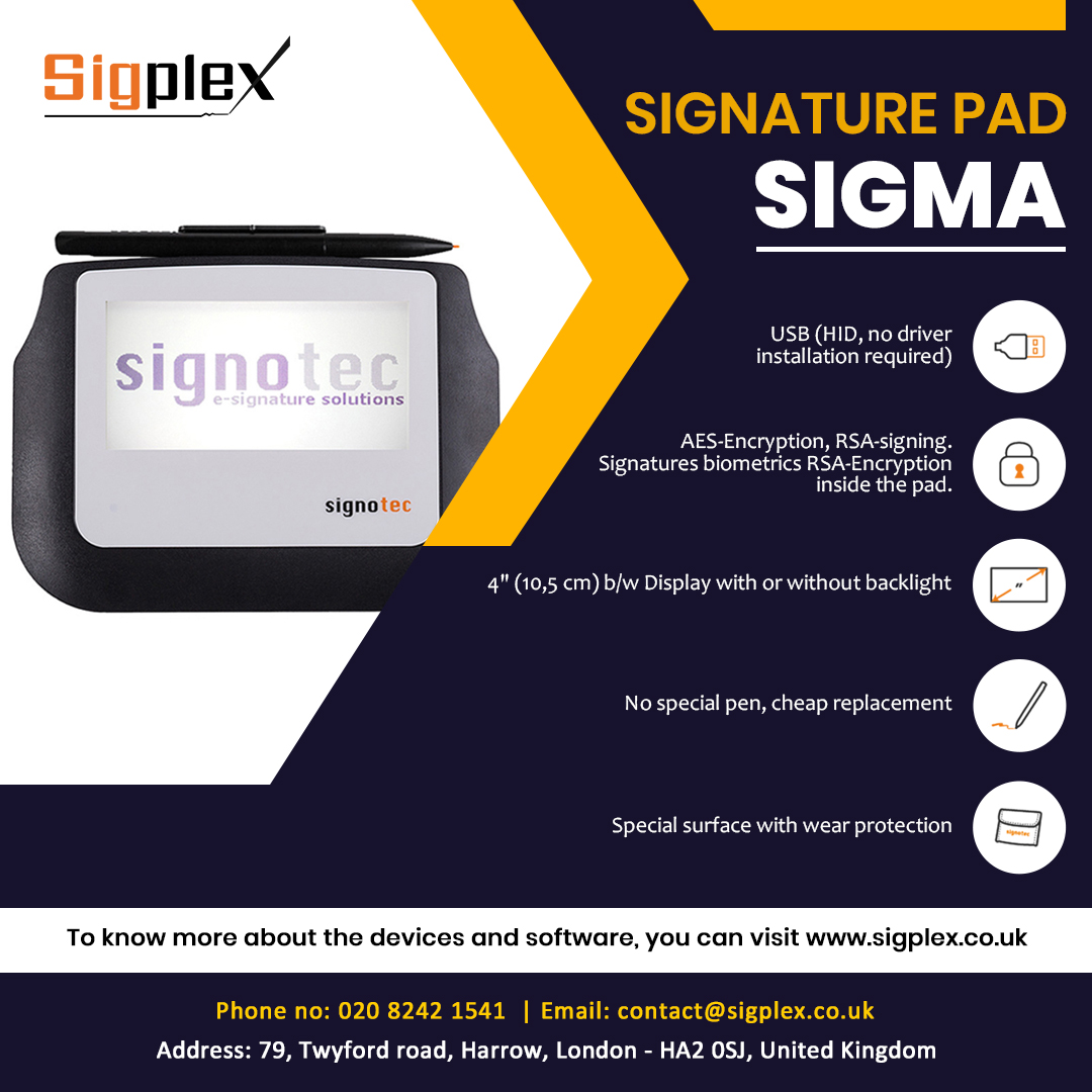 Sigplex's tweet photo. Signature Pad Sigma - Sigplex
https://t.co/eC2sw64iRv

#sigplex #digitalsignature #signaturepad #electronicsignature #electronicsignaturefree #createdigitalsignature #electronicsignaturepdf #createelectronicsignature #electronicsignatureinword #sigma #digital #sign #UK #pdf https://t.co/nDC1PJTpCK