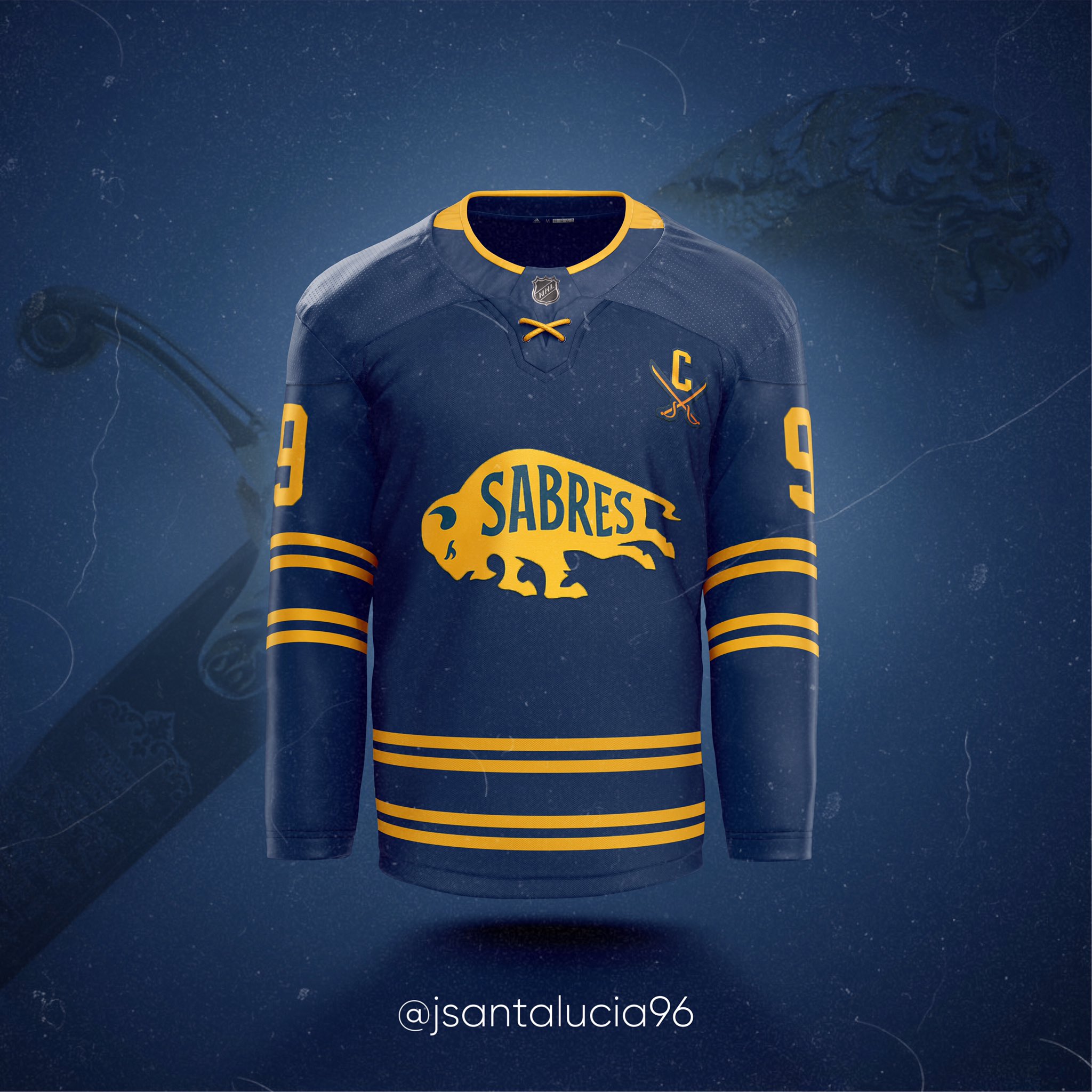 Jordan Santalucia on X: Here's my guess for the Sabres' Reverse Retro  jersey. #Sabres #ReverseRetro  / X