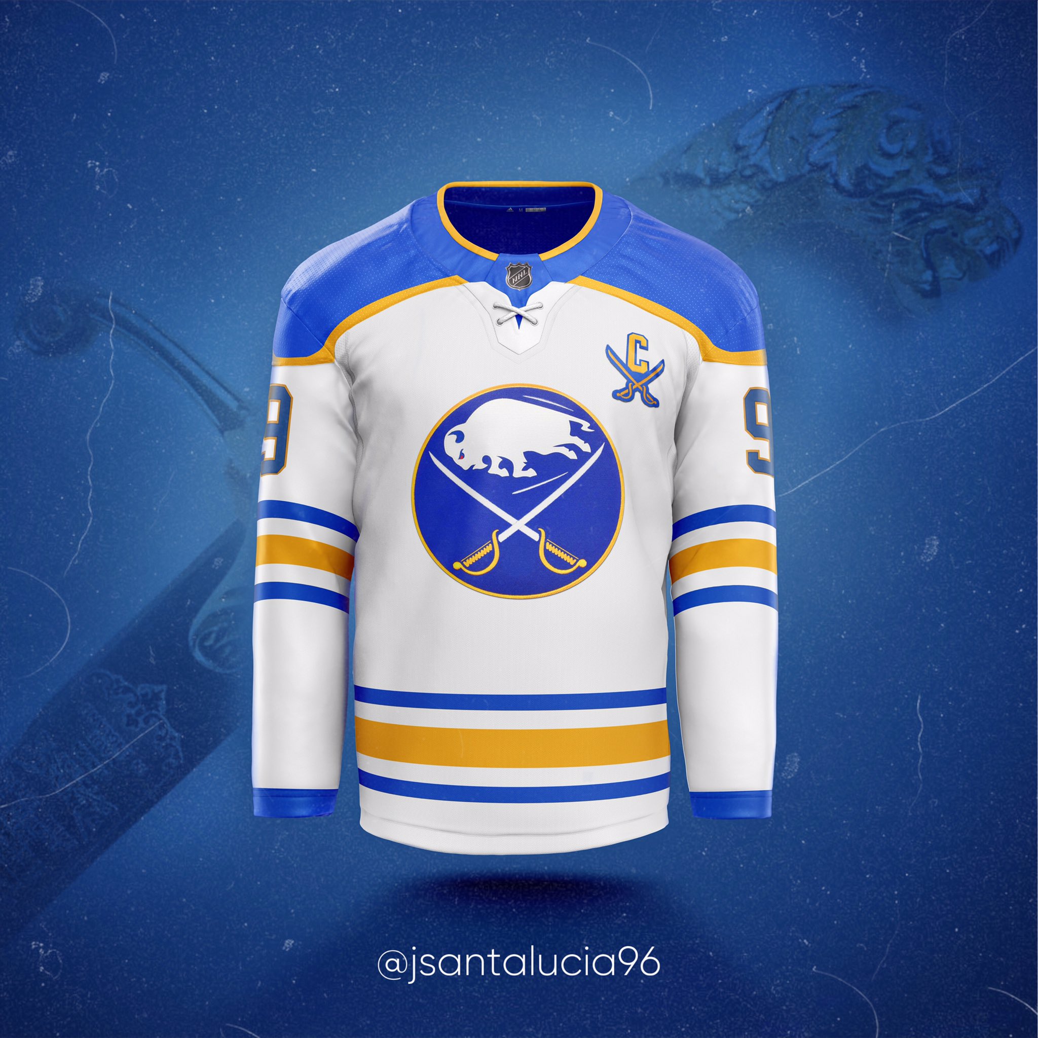 Jordan Santalucia on X: Buffalo Sabres 2018 Winter Classic concept jersey.  @BuffaloSabres @icethetics #BuffaloSabres #Sabres #WinterClassic  #FormTheFuture  / X