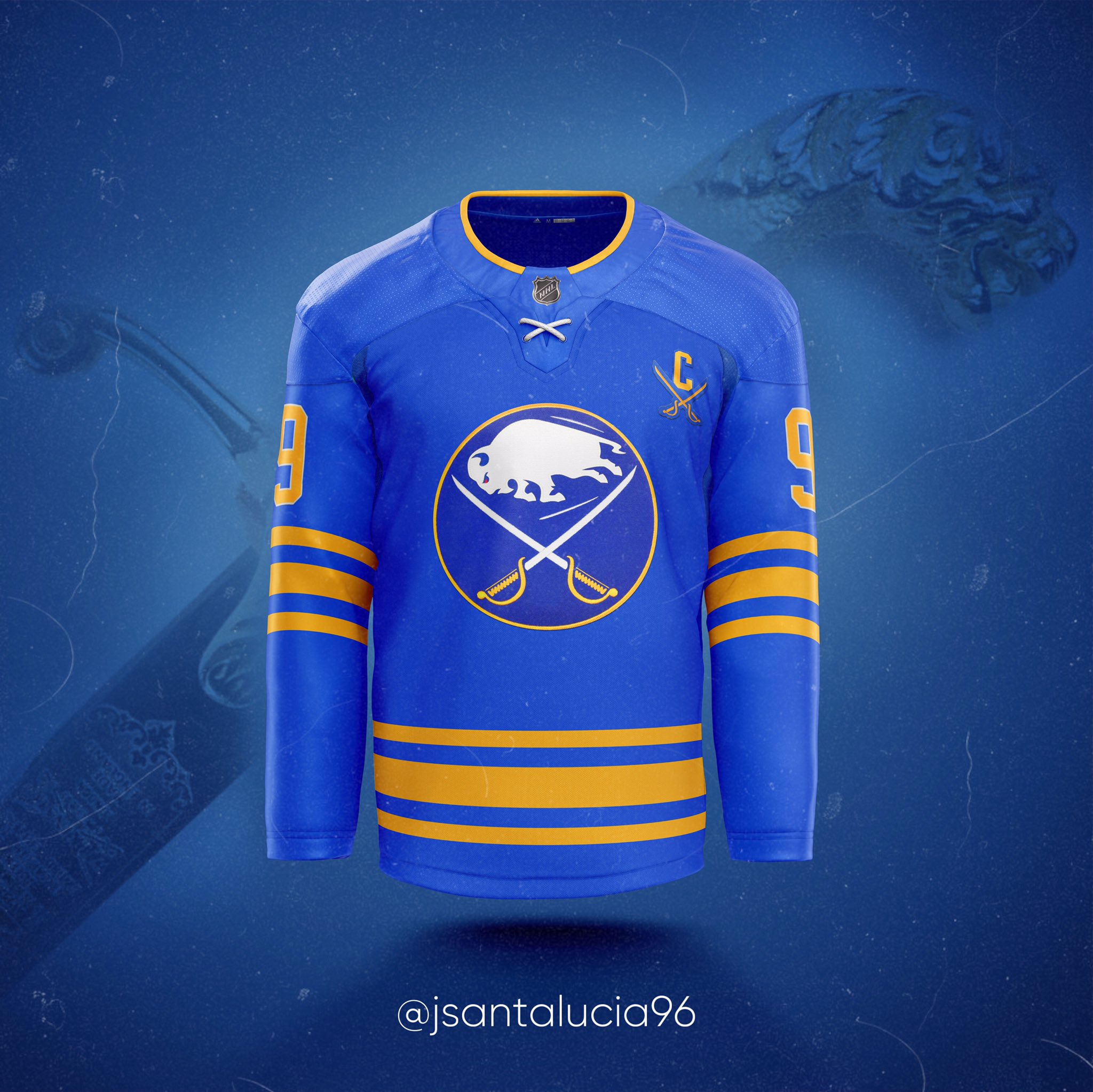 Jordan Santalucia on X: Buffalo Sabres 50th anniversary jersey set  concepts. @BuffaloSabres #Sabres  / X