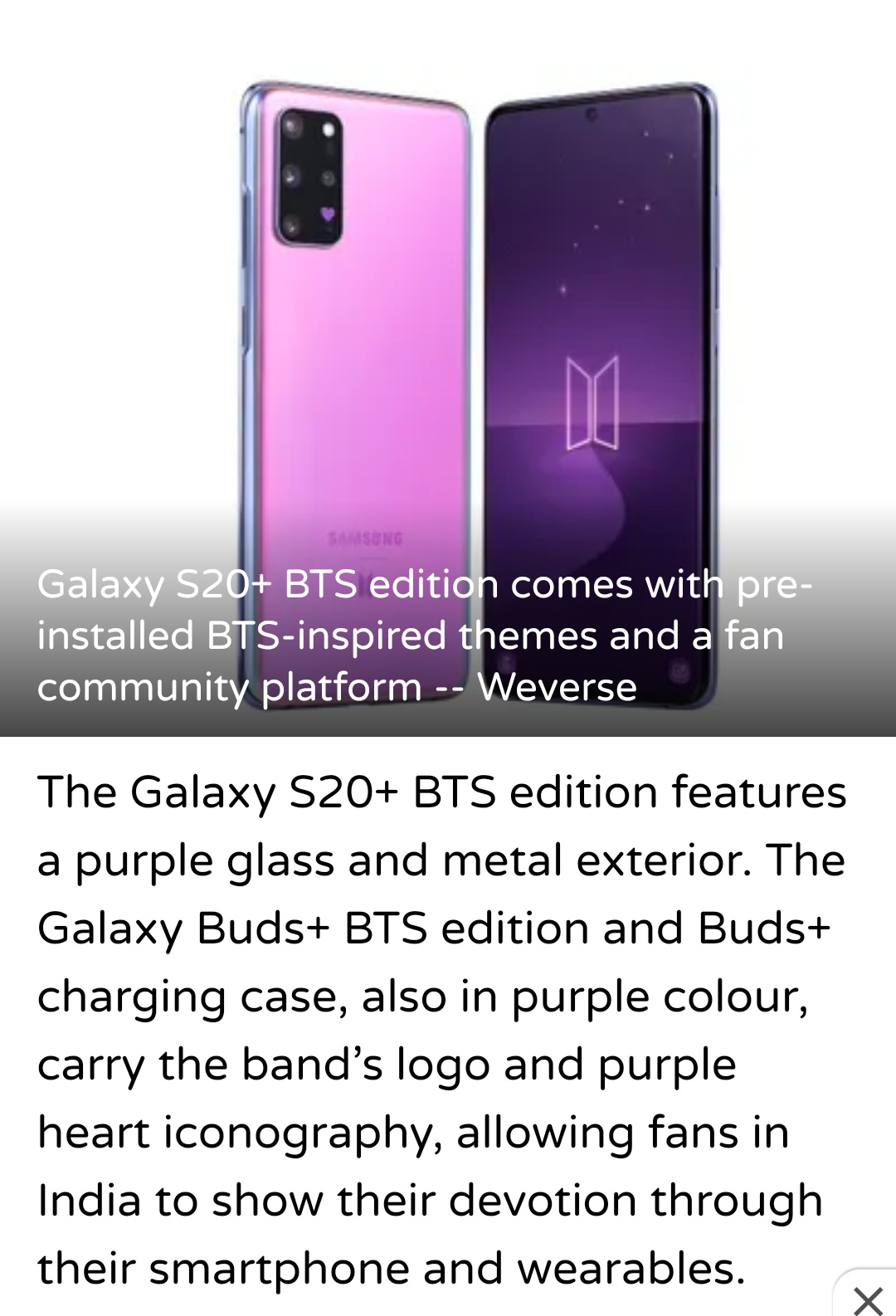 Bangtan India Both Galaxy S And Galaxy Buds Bts Editions Variant Can Be Pre Booked Starting July 1 July 9 On T Co Hsx13pejdx Prices Galaxy S Bts Edition Rs Bangtan India Both Galaxy S And Galaxy Buds Bts Editions Variant Can Be Pre Booked Starting July 1 July 9 On T Co Hsx13pejdx Prices Galaxy S Bts Edition Rs